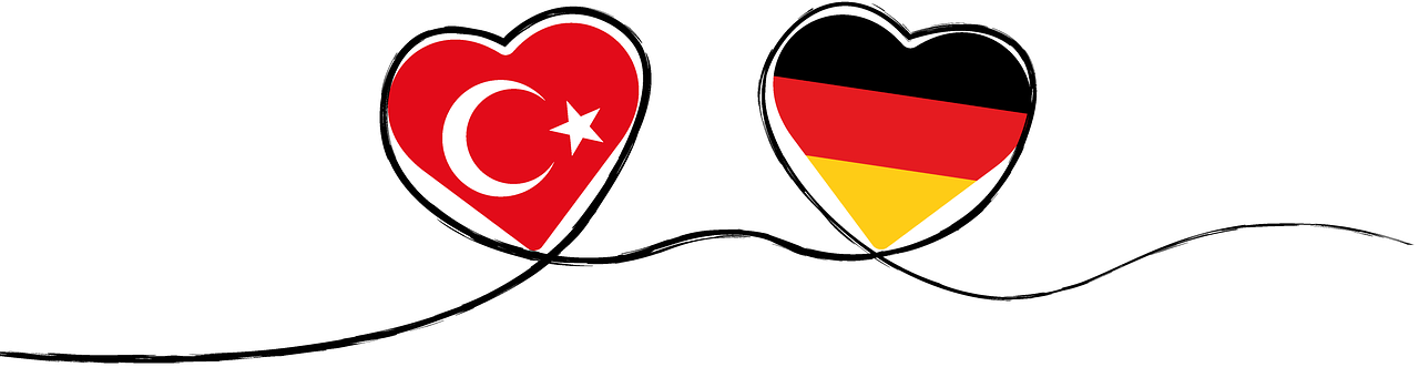 Flagge Türkei und Deutschland